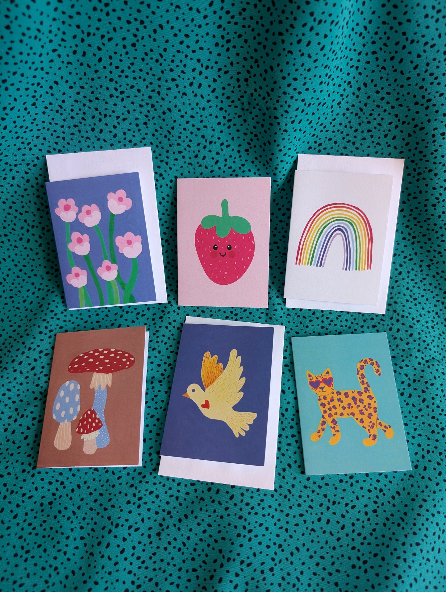 Cool Leopard Miniature Greeting Card