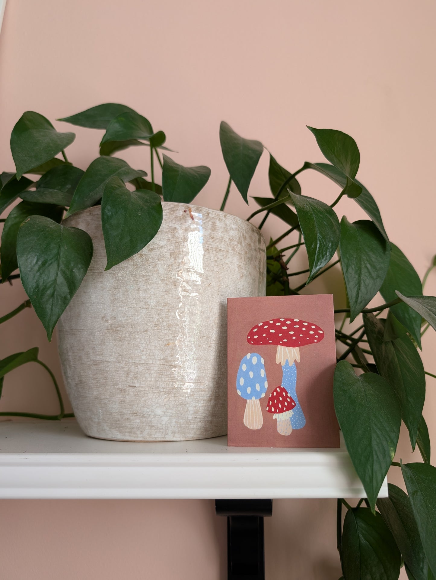 Mushroom Miniature Greeting Card