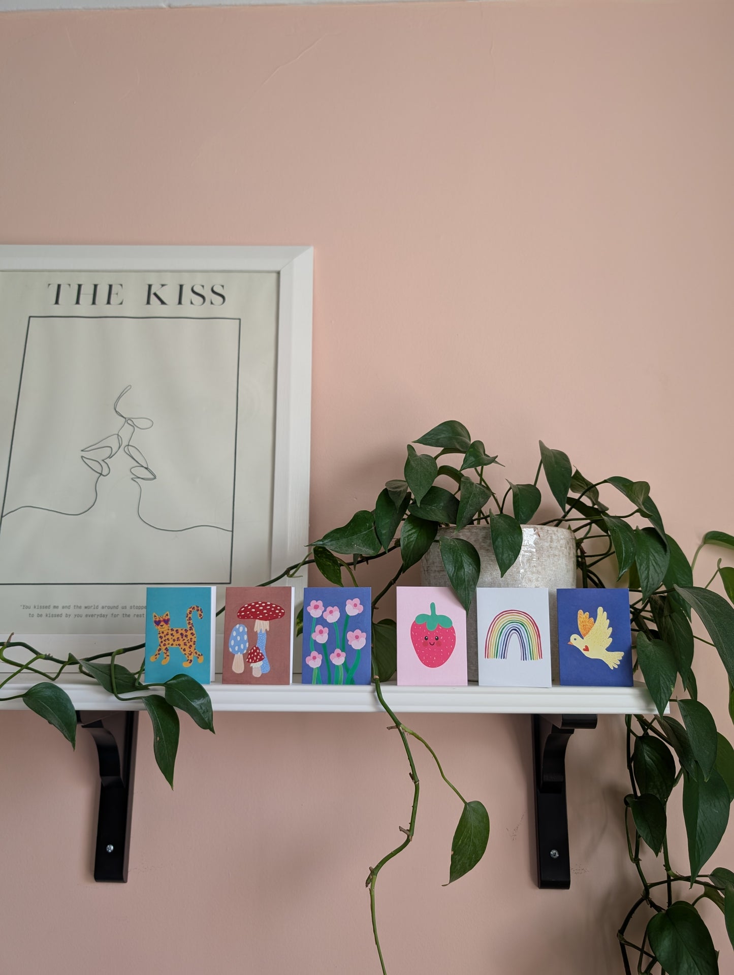 Jardin Bleu Miniature Greeting Card