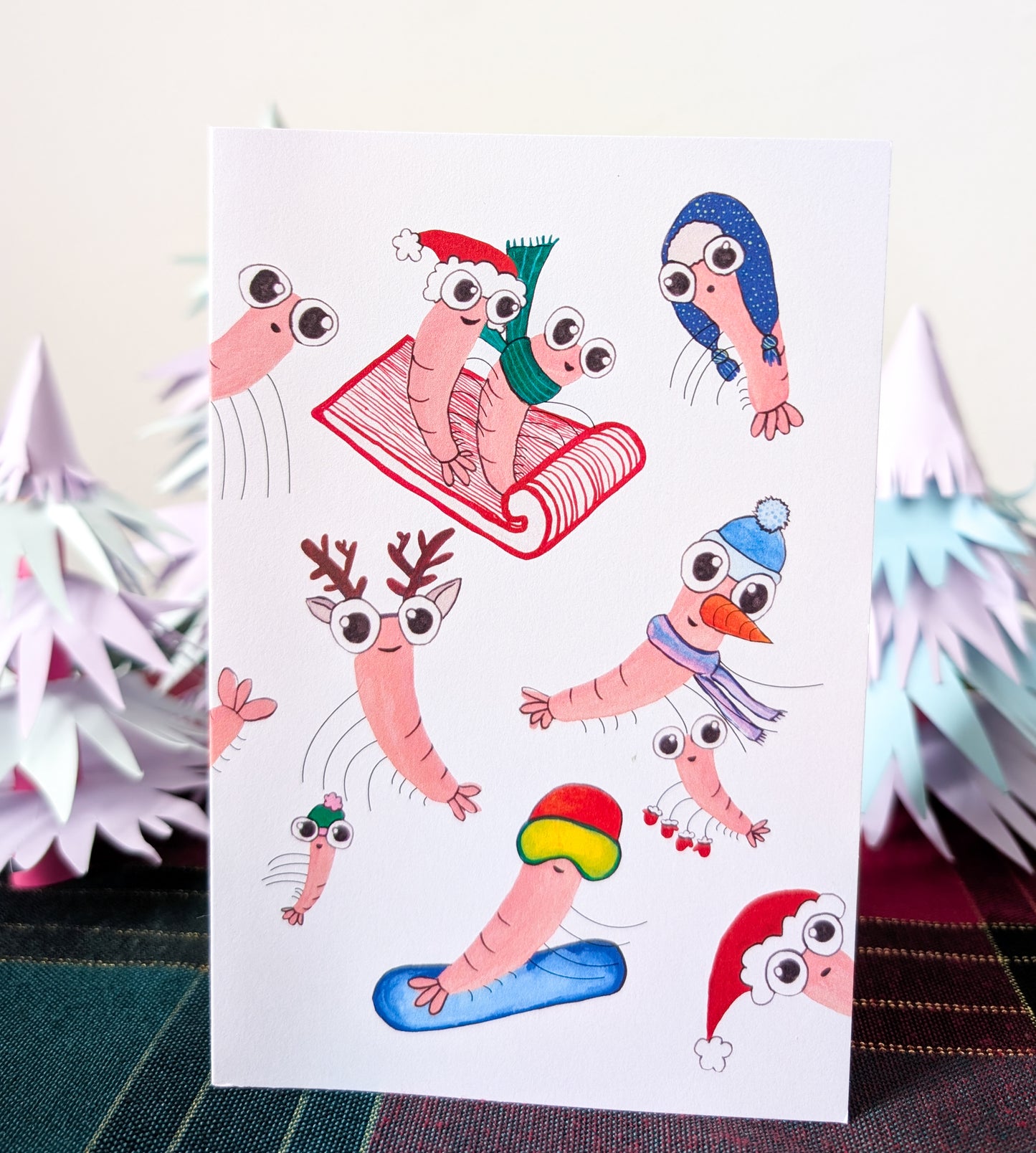 Holiday Shrimp Greeting Card