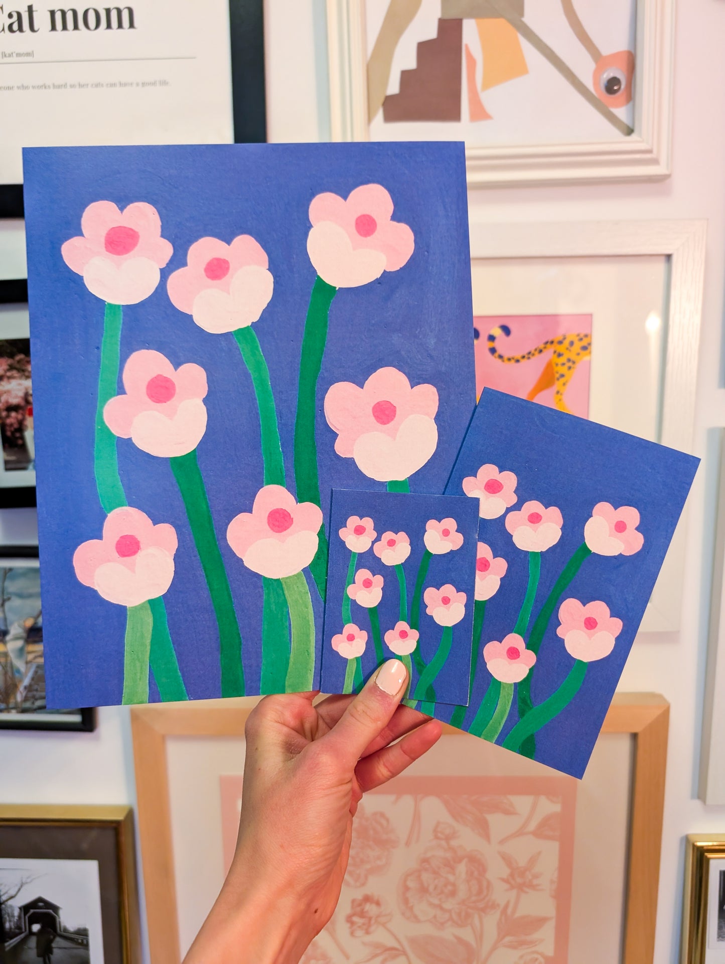 Jardin Bleu Miniature Greeting Card