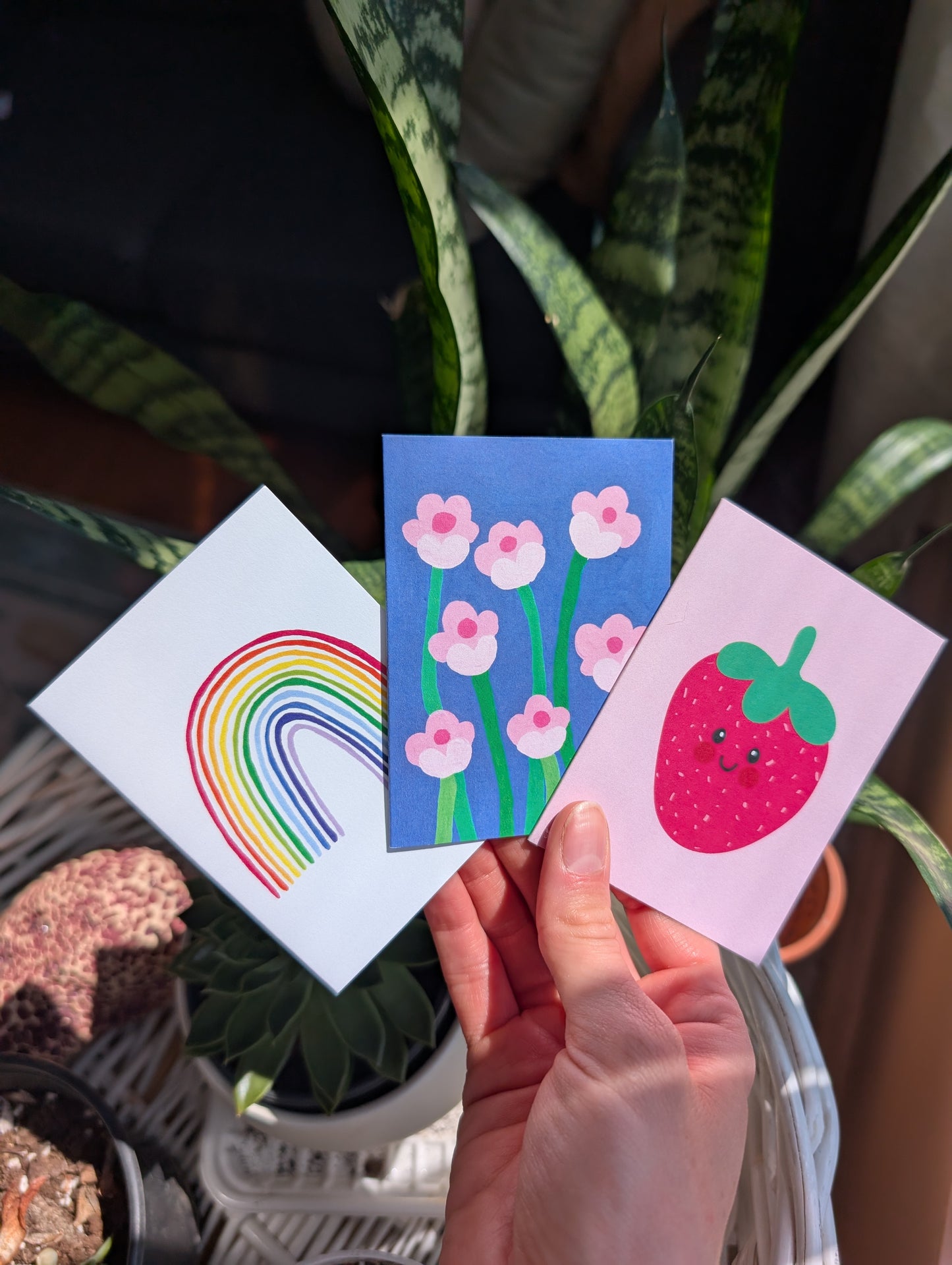 Strawberry Miniature Greeting Card
