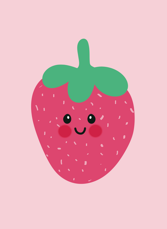 Strawberry Miniature Greeting Card