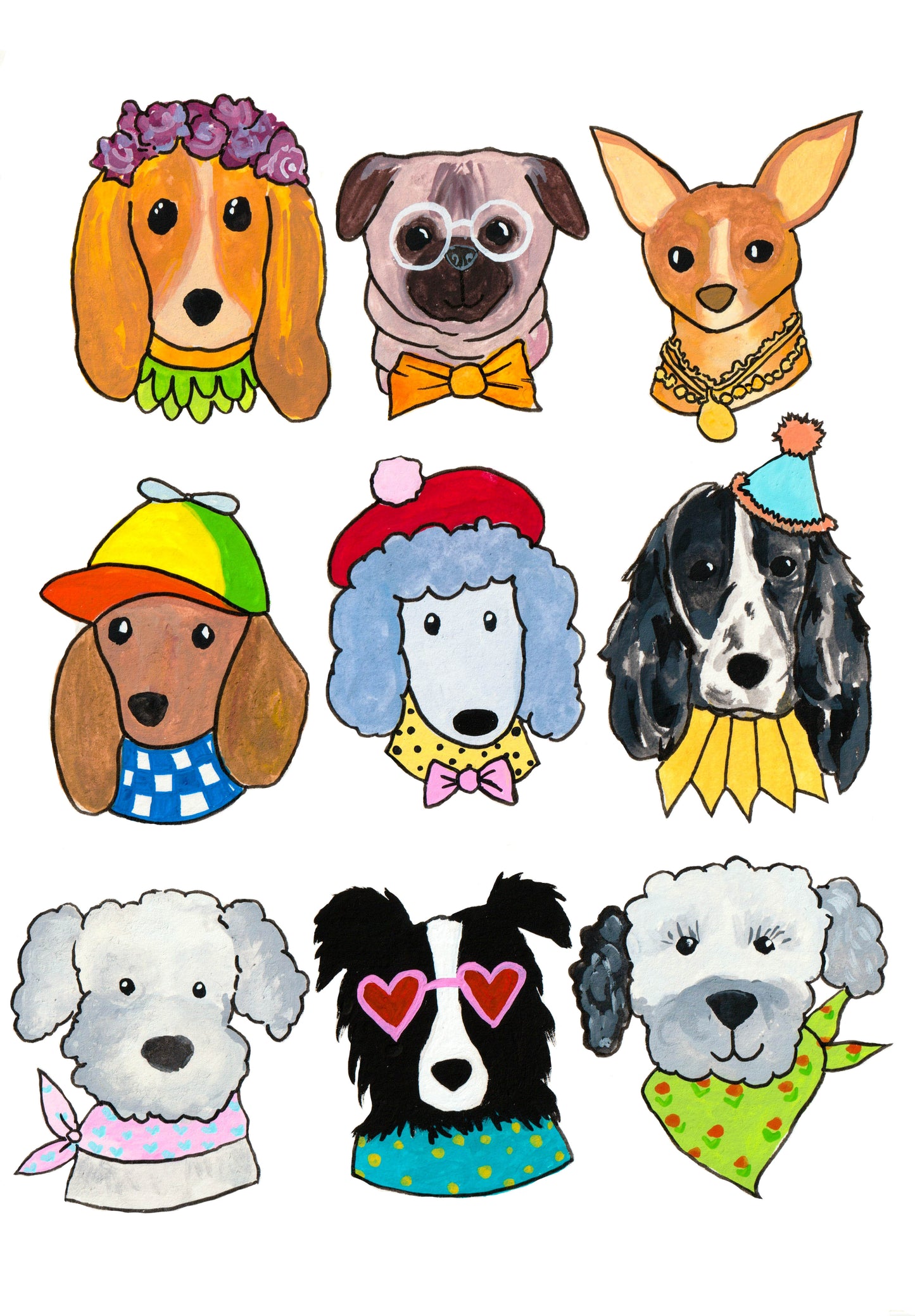 Dog Party Greeting Card