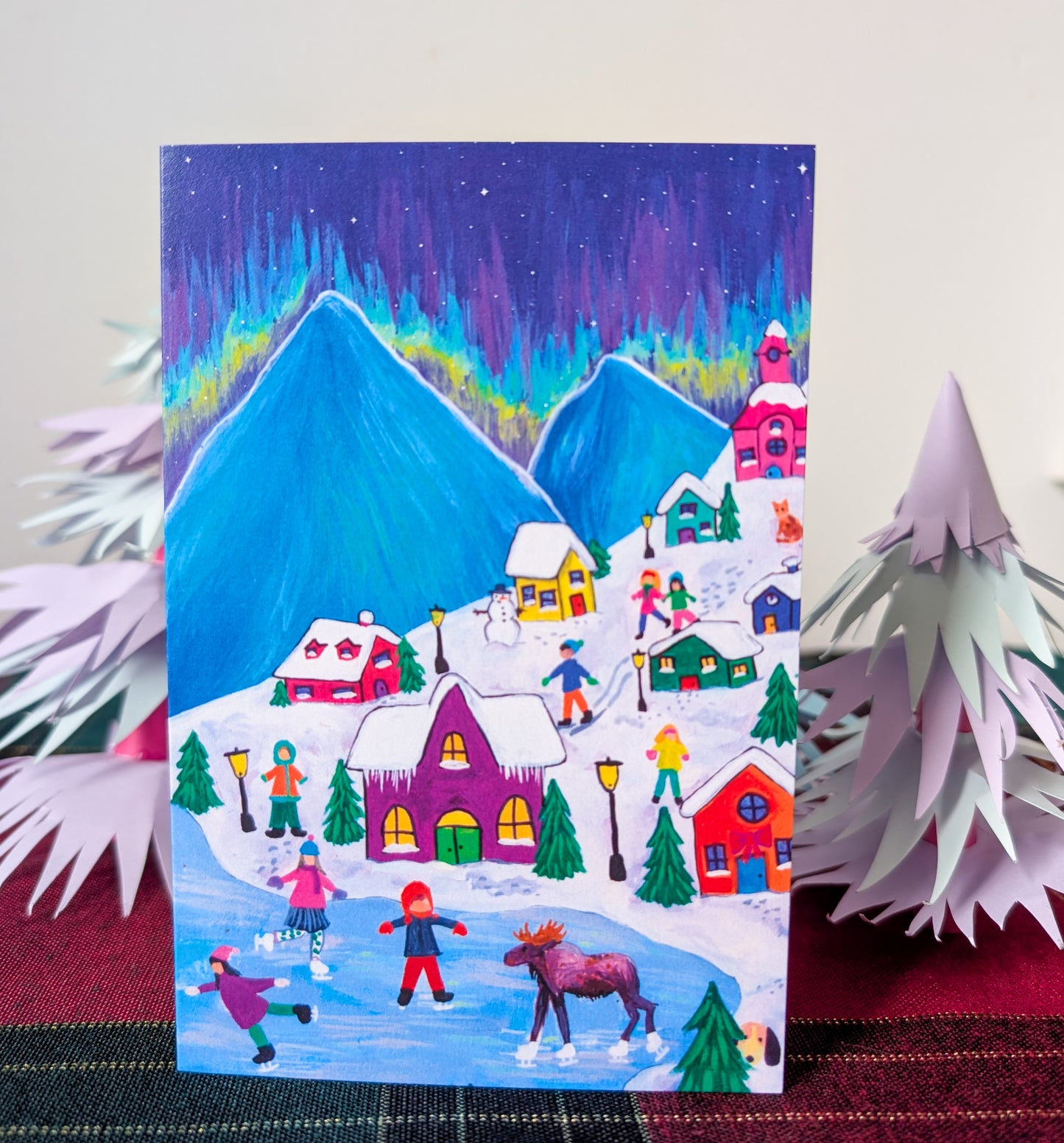 Winter Village Greeting Card