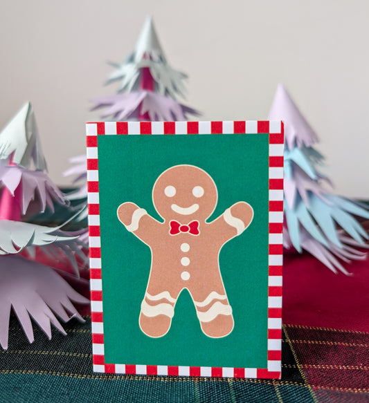 Gingerbread Man Miniature Greeting Card
