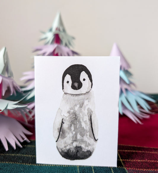 Penguin Miniature Greeting Card